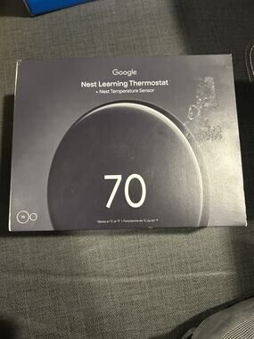 Google Nest Learning Thermostat (4th Gen) Smart Thermostat -missing Base See Pic